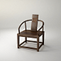 云纹圈椅 - 东方元素 - 产品 - 木迹制品W640×D600×H850