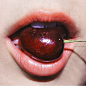 cherry, lips, and aesthetic图片