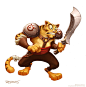 BattleCat, Michael Dashow : An character design image created for my business card.