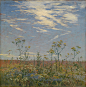 Wild Flowers in a Field, 1927, Mikhail Guzhavin