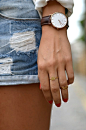 Montre / Watch Daniel Wellington Collier & Bagues / Necklace & Rings Urban Outfitters: 