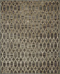 Chic Collection - Lattice Charcoal Khaki  (Viscose/Sumak) Background undyed natural wool, design raised in viscose.