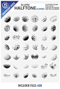 42 3D Halftone Sphere Brushes | Freebie San - Get your design freebies for all your design needs: