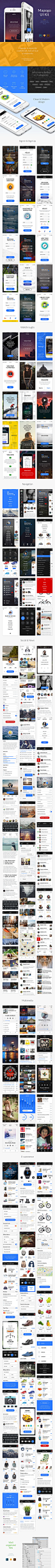 服饰鞋包类网购 APP 界面模版 Mapogo UI Kit（兼容AI, Sktech&PS） – 设计小咖 #UI# #iOS# #APP#