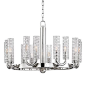  Woven Glass Loop Chandelier-Large