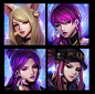 K/DA iCONS, Steve Zheng : So proud that I had this awesome opportunity to work on these icons. These is my final version. Many thanks for Paul Hoefener and team's solid fb. Done in collaboration with Riot's Art Team