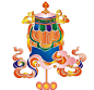 【 八吉祥 】--- “ 又称佛教八宝，象征佛教威力的八种物象。由八种识智即眼、耳、鼻、音、心、身、意、藏所感悟显现。描绘成八种图案纹饰。作为佛教艺术的装饰，八吉祥简称轮、螺、伞、盖、花、罐、鱼、长。”
