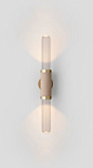 Scandal-Wall-Sconce-Short-Clear-Fluted-Glass-Brass - Articolo