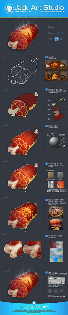 三少聚宝盆采集到东西的画法