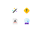 ✨⬆️️ swiftype crystal ball spellcheck arrow icons illustration magic wand