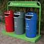 Wybone WGP Face Recycling Bins