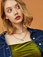 1pc Square Buckle Charm Chain Necklace : Shop 1pc Square Buckle Charm Chain Necklace at ROMWE, discover more fashion styles online.