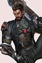 Gabriel Reyes, Charmaine Lee : Reaper Soldier 24 skin from Overwatch