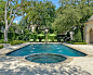 French Formal Estate : This exquisite French formal residence in Highland Park, Texas, features extensive architectural detailing and is surrounded by meticulously maintained gardens and landscape. The residence was