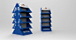 Nivea corrugated free standing display : Corrugated free standing display created on request.