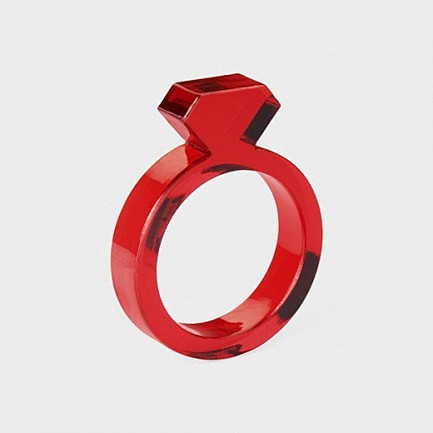Diamond Ring Red Acr...