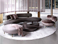 ELLA sofa, armchair and pouf and ODE coffee table at Milan furniture fair 2017