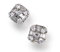 A pair of diamond earclips, Harry Winston, 1989 and 1998 (est. $60,000-80,000)