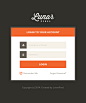 Free Flat Login Form (PSD+HTML) on Behance