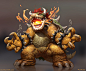 Bowser, RJ Palmer : I got asked to be part of a massive Smash Bros Ultimate collab where we all got to pick one character from the smash mural to redraw. I couldn't not choose bowser. I'm honestly surprised I never drew Bowser before.  

 See the full col