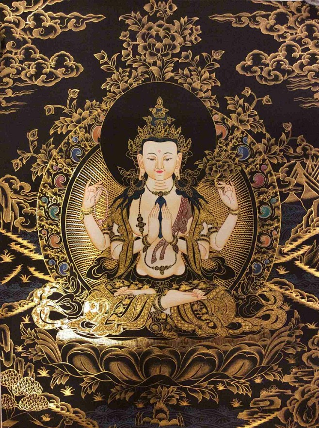 唐卡 | 佛教的传奇，神圣圣物_佛教故事...