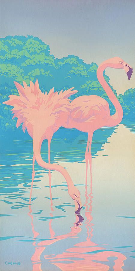 Flamingo Print