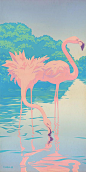 Flamingo Print