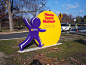 Please Touch Museum | L&H Sign Company, Philadelphia, PA : The Please Touch Museum and L&H Sign company used playful shapes and bright colors to make this sign family fun and exciting for everyone. We were able to take their vision and create vivi