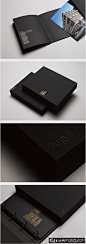 高档黑色画册印刷工艺材质 黑色硬卡纸材质高档画册设计 创意画册设计高端企业画册作品