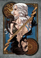 First series of Game of Thrones cards by Orpheelin | Khal and Khaleesi <a class="pintag searchlink" data-query="%23got" data-type="hashtag" href="/search/?q=%23got&rs=hashtag" rel="nofollow" title=&