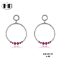 2017 Latest Design Fashion Women Style CZ Ruby Diamond Hoop Earrings For Cute Girls, View natural ruby stone earrings, HB Product Details from Guangzhou Yinyuan Jewelry Co., Limited on Alibaba.com