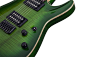 Schecter USA CUSTOM SHOP Production Series Sunset Classic-II Green Burst 6-String Electric Guitar 2015