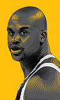 ESPN: Kobe Bryant : Portraits of Kobe Bryant, Lebron James, Michael Jordan, Shaquille O'Neal, and Phil Jackson for ESPN's article, presented by The Undefeated, following Kobe Bryant's final game before his retirement.http://espn.go.com/espn/feature/story/