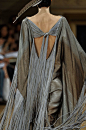 long gray fringe couture- Tuba TANIK流苏连衣裙  波西米亚风格