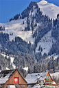 瑞士冬日雪景精选手机壁纸图片