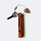 【边度时光】自然和家实木钥匙扣汽车钥匙挂件创意个性生日礼物