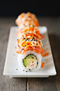 Volcano Roll Sushi by userealbutter #Sushi #Volcano_Roll