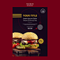 Poster design for restaurant Free Psd