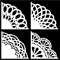 Varias plantillas de marcos redondos o tapetes / Circle or doily frames templates