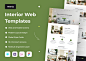 InterQ - Interior Web Templates - Figma Resources : InterQ is 10+ Premium screens HTML landing page template for all business sectors that suitable with architecture companies, interior studio, furniture websites, and many other related services. The temp