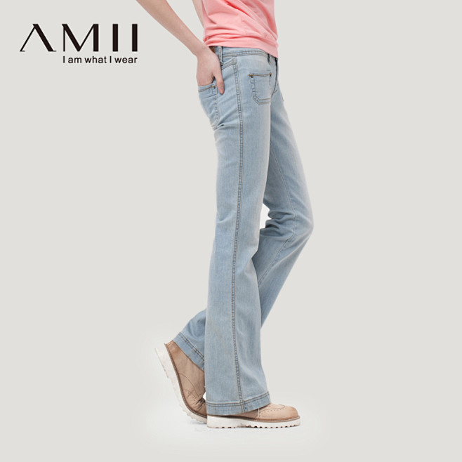 AMII品牌 2013修身显瘦时尚复古喇...