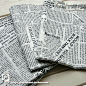 复古英文报纸 2.35米宽幅 斜纹纯棉布料床单被套拍摄背景包装面料-淘宝网