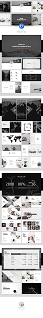 Powerpoint template clean style business plan PPT work