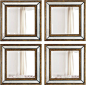 Two Norlina Square Wall Mirrors traditional mirrors