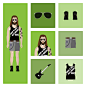 People Icons In Flat style 2 : People Icon In Flat style, with Clothes and Icons
