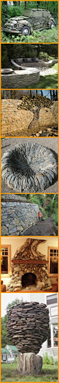 Amazing what you can do with stones and a bit of imagination. http://theownerbuildernetwork.co/tgik: 