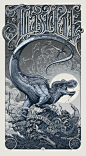 Jurassic Park by Aaron Horkey #壁纸#