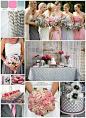 Grey and Pink Wedding Palette #Wedding