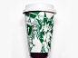 artist-illustrated starbucks cups place coffee mermaid in countless scenes