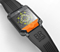 BR Smartwatch • Concept smartwatch by Jim Tirone. Inspired by Bell & Ross watches.: 